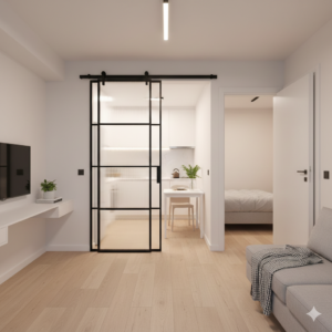 De ce sunt ușile glisante esențiale în apartamente mici